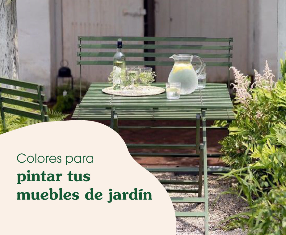 Colores para pintar tus muebles de jardín