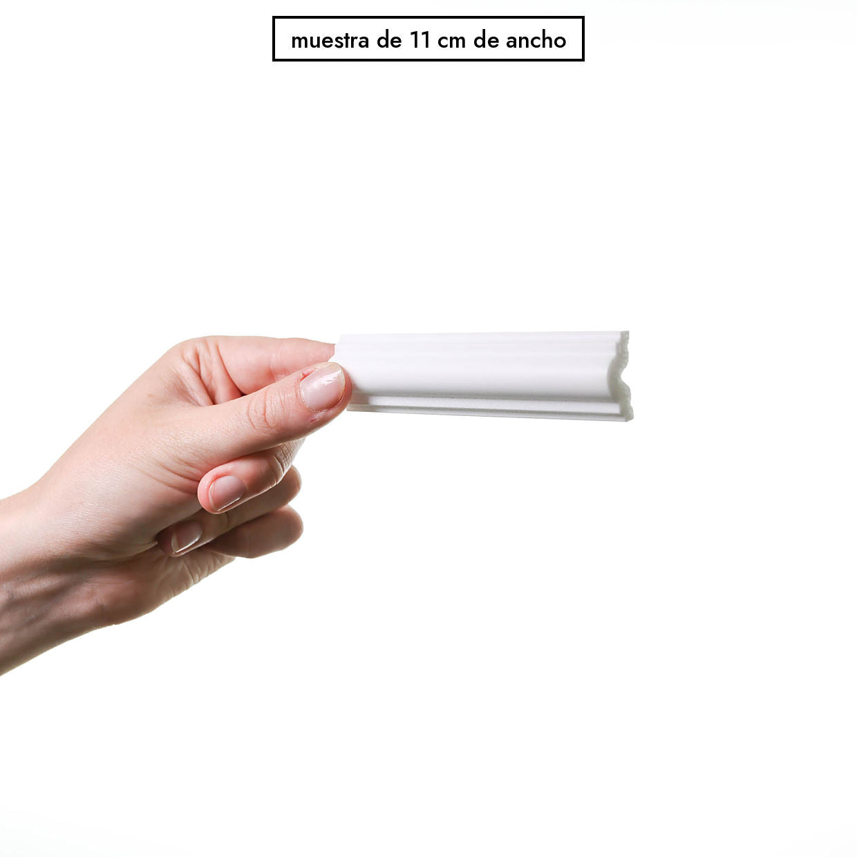 Muestra de 11 cm de ancho del perfil bucle S