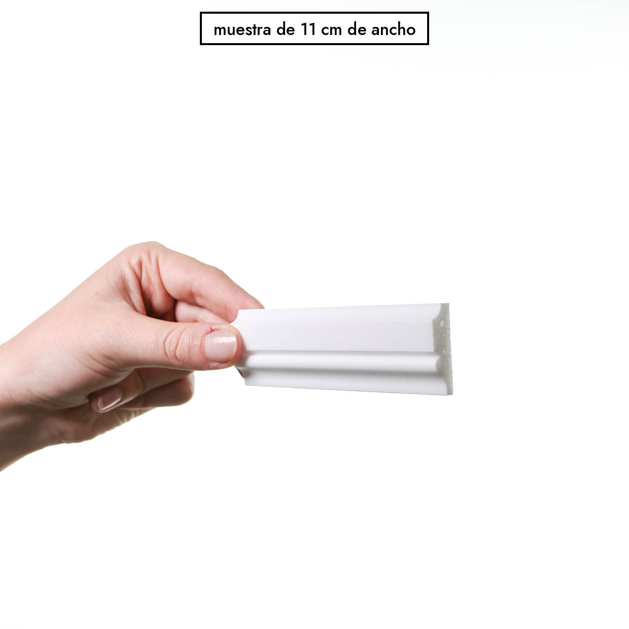 Muestra de 11 cm de ancho del perfil clásico