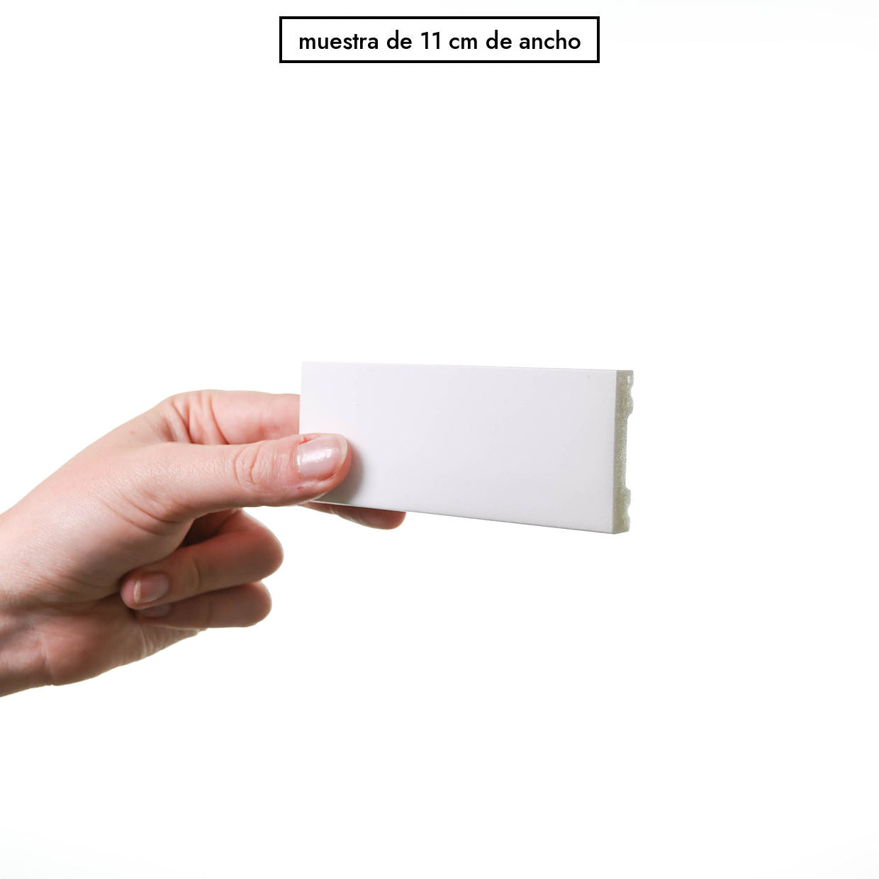Muestra de 11 cm de ancho del perfil multi